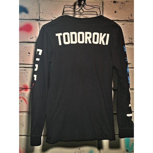 My Hero Academia Shoto Todoroki Fire & Ice Long-Sleeve T-Shirt Men's Small Youth - Picture 9 of 11